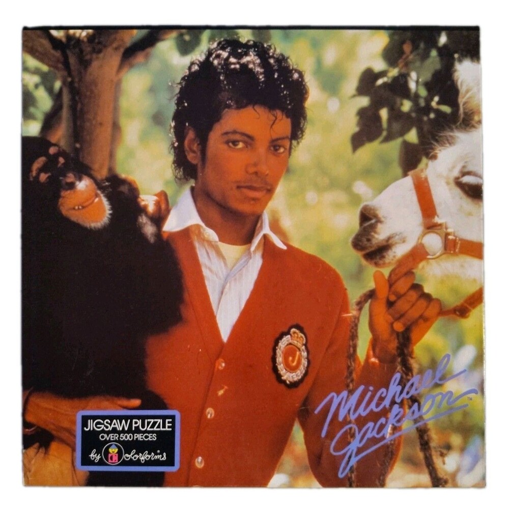 Vtg 1984 Michael Jackson and friends jigsaw puzzle 500 pieces color forms